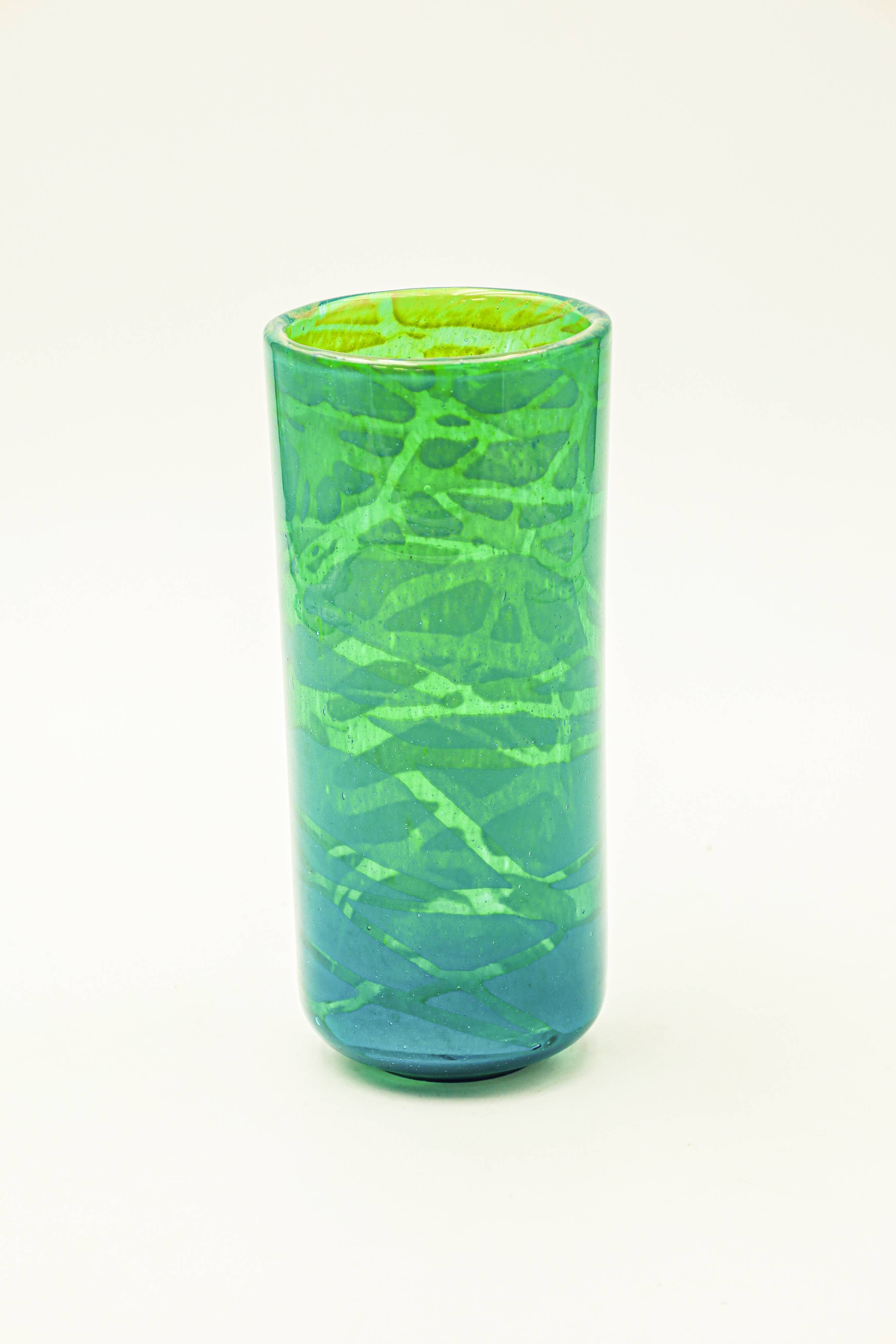 Michael Harris Mdina vase vintage glass design 80 90