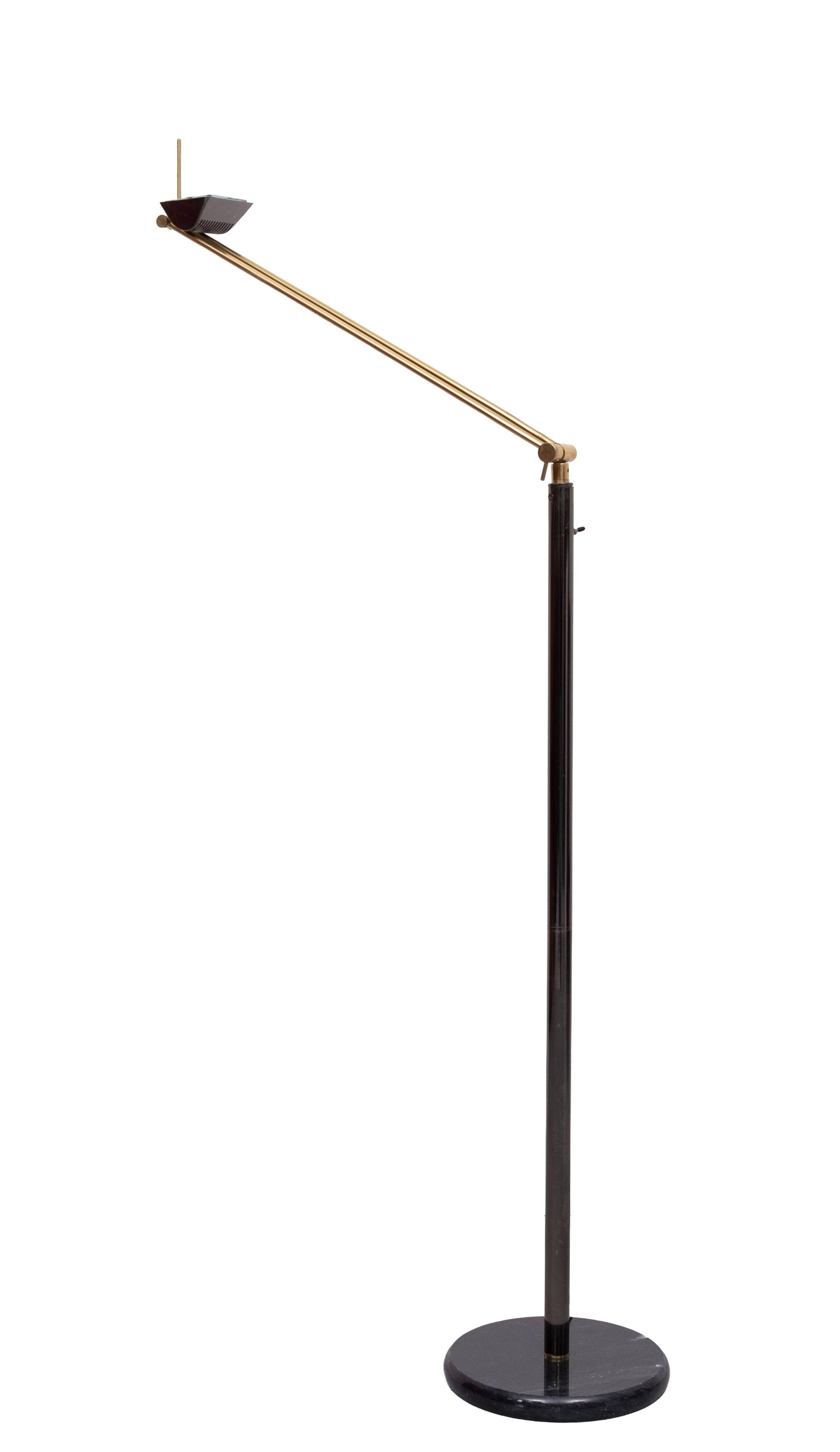 Herda Halogen Floor lamp Marble base 1980s