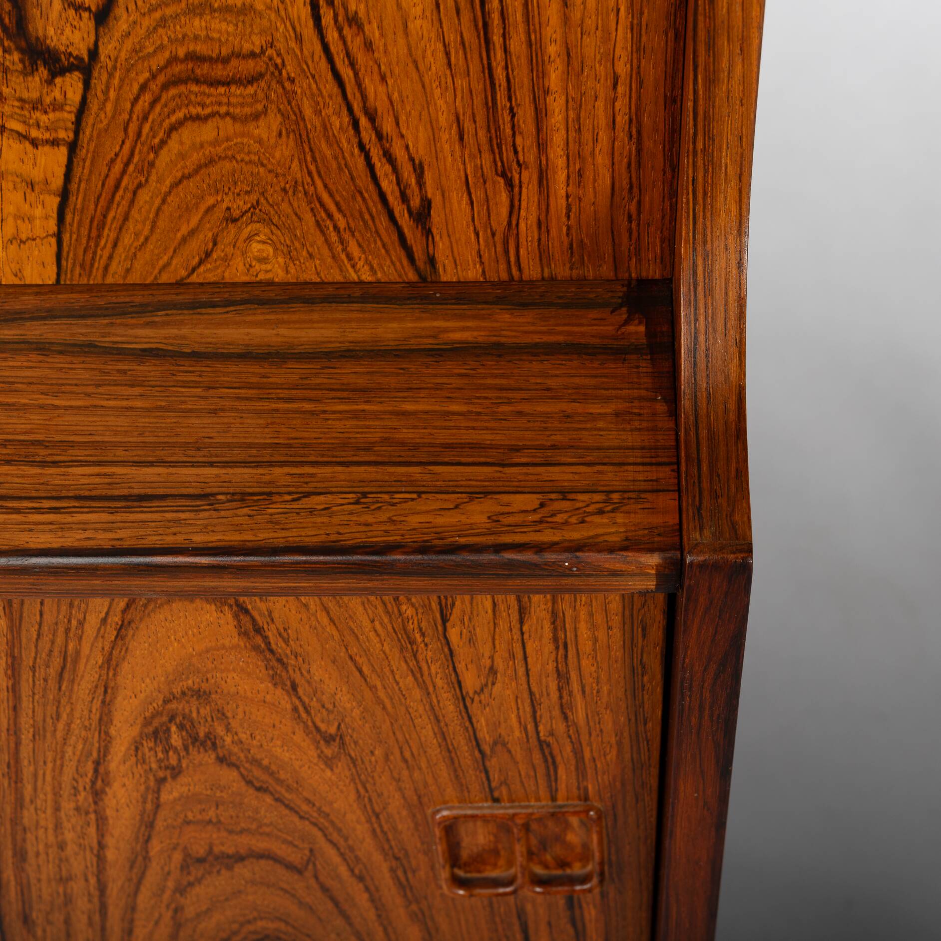 Danish design rosewood highboard, 1960s