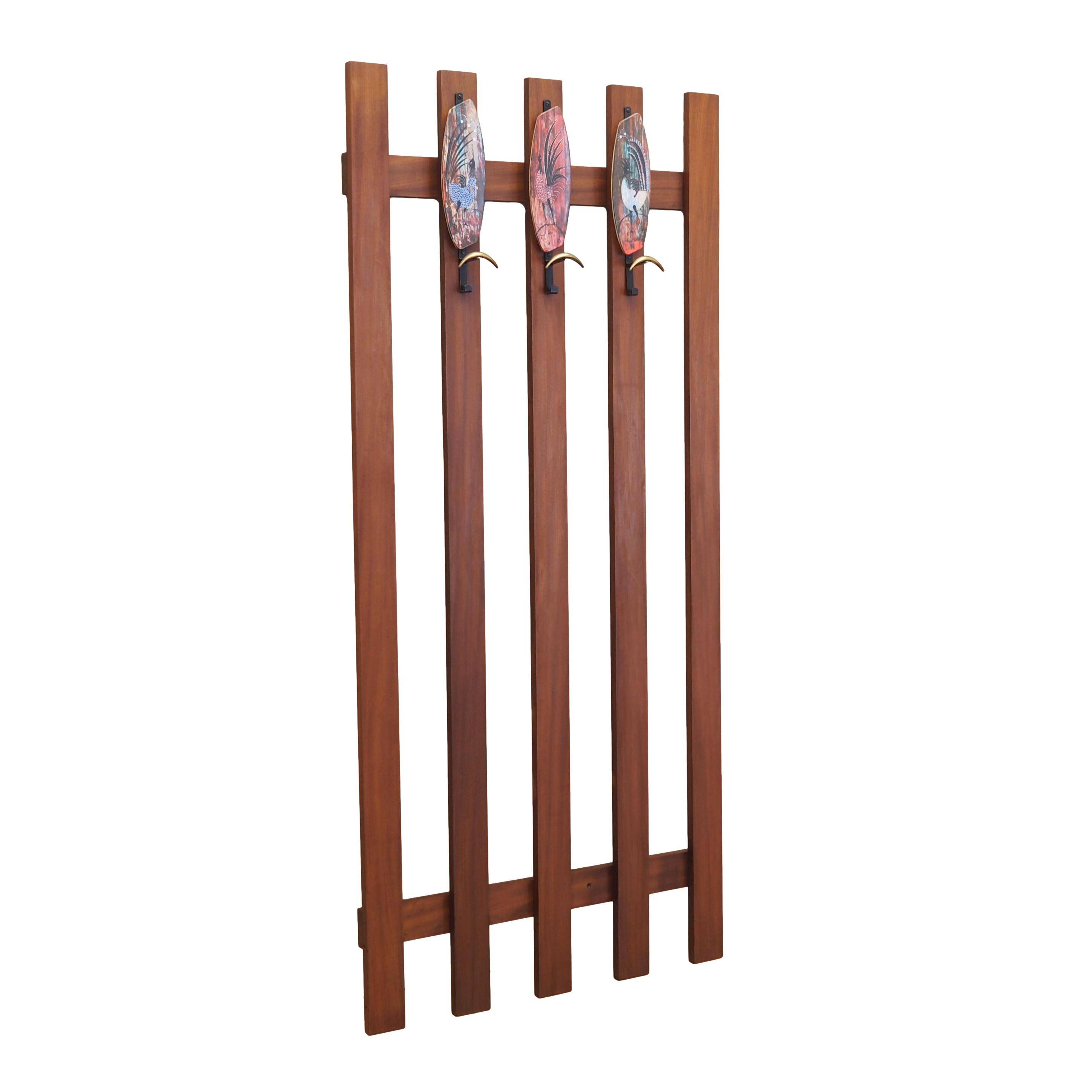Teak hanger, Danish design, 1970s, production: Denmark