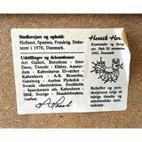 Sculpture murale en métal brutaliste de Henrik Horst des années 1970