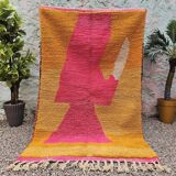 Tapis en laine pure fait main traditionnelle taille 100 x 200 cm