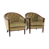 Set of 2 velvet armchairs, Bröderna Anderssons, Sweden, 1960