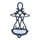 Enamelled cast iron umbrella rod holder