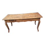 Table de ferme XVIIIème style Louis XV en merisier