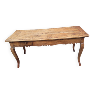 18th century Louis XV style farm table in cherry wood