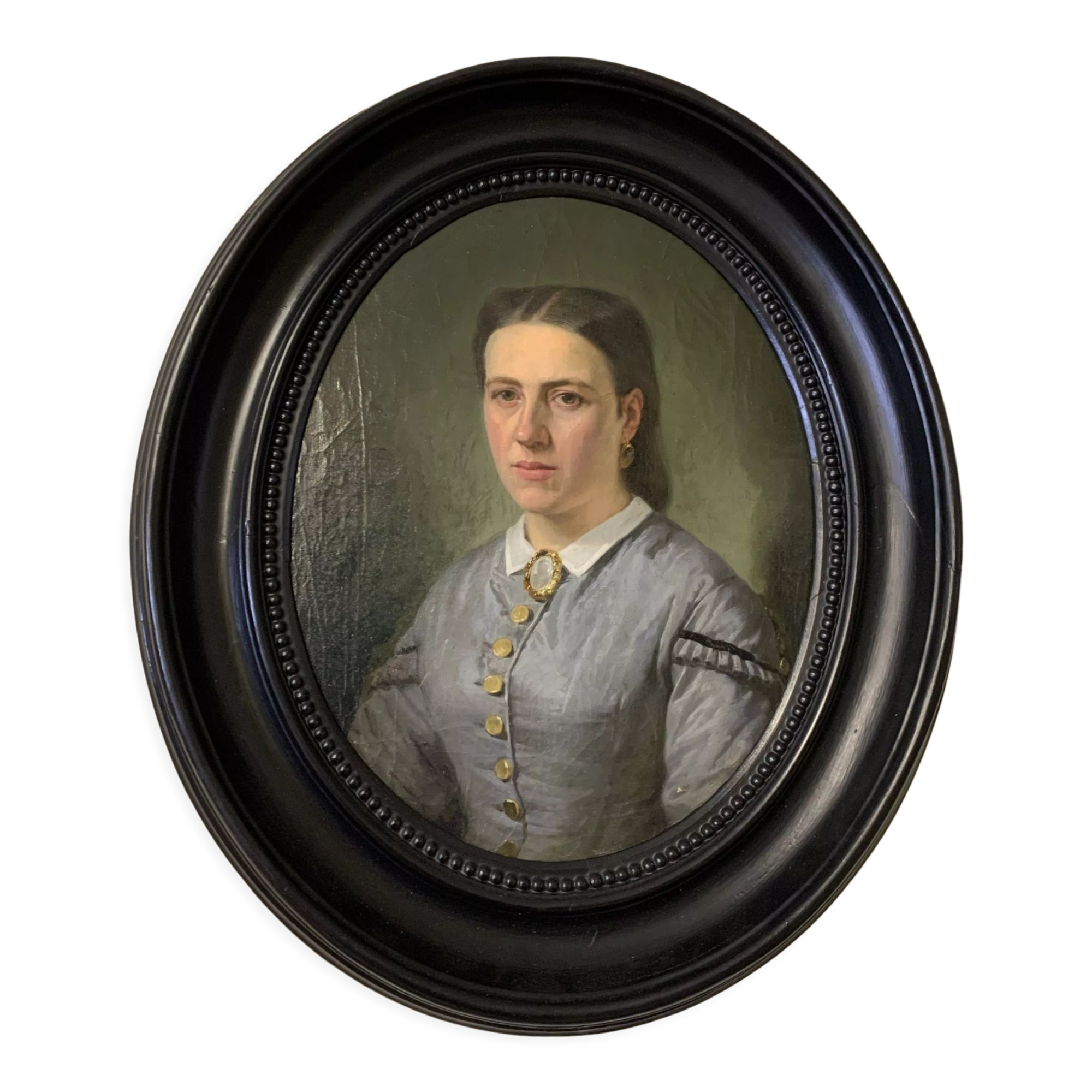 Pair of framed portraits