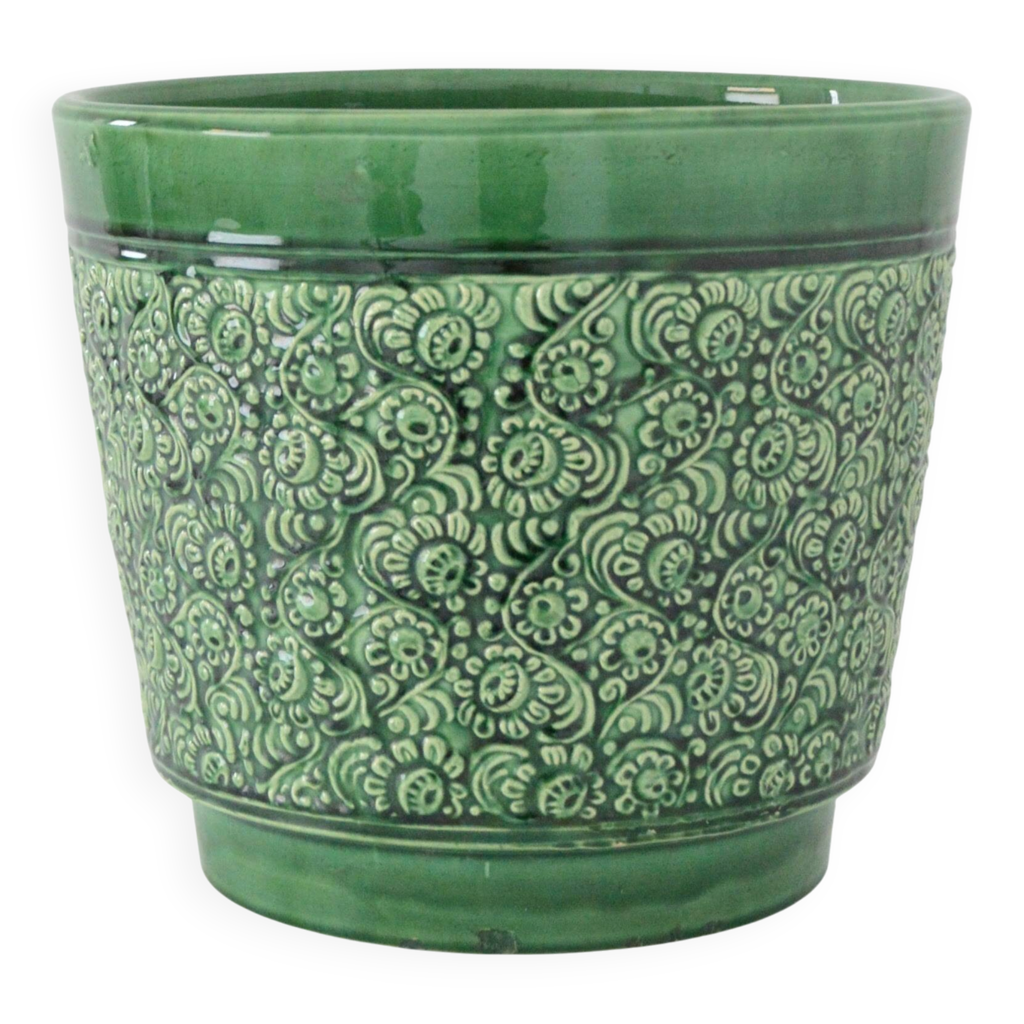 Grand cache pot / Jardinière  » Jasba  » céramique vintage 1960s