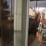 Parisian wardrobe in painted fir from the 30s 40s