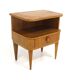 Table de chevet en orme, Swedish Modern, Suède, 1940