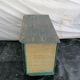 Maugrion chest of drawers in green and blue rattan