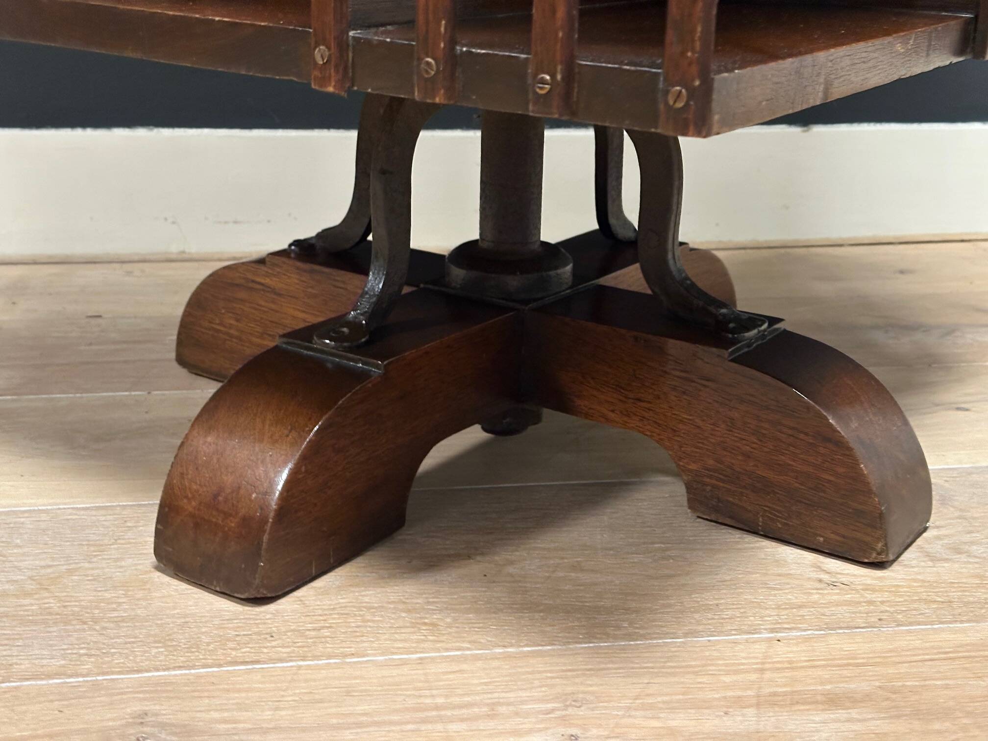 Antique revolving bookcase