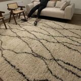 Moroccan Berber rug in high wool
