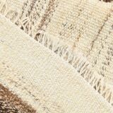 5x7 Kilim Beige & Cream Striped Kilim Rug, 161x211Cm