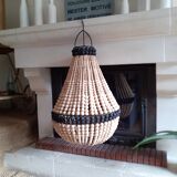 Suspension hot air balloon wooden beads