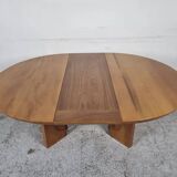 Elm dining table by Luigi Gorgoni from the 80s