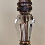 1940s lamp base, cut glass base