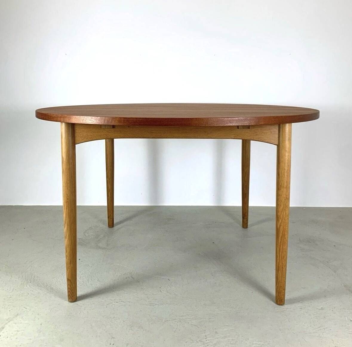 Danish Dining Table Teak & Oak 1960s