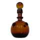Italian amber glass decanter with stopper, 1960s