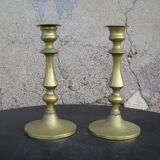 Paire de bougeoirs anciens