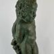 Table lamp by Robert Mermet of a standing boy/ putto