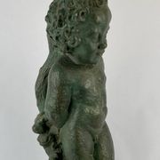 Lampe de table de Robert Mermet représentant un garçon/putto debout