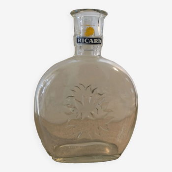 Ricard glass decanter sun logo 1 liter