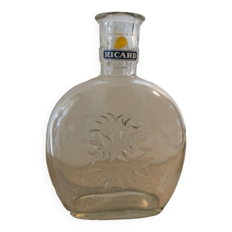 Carafe Ricard en verre logo soleil 1 litre