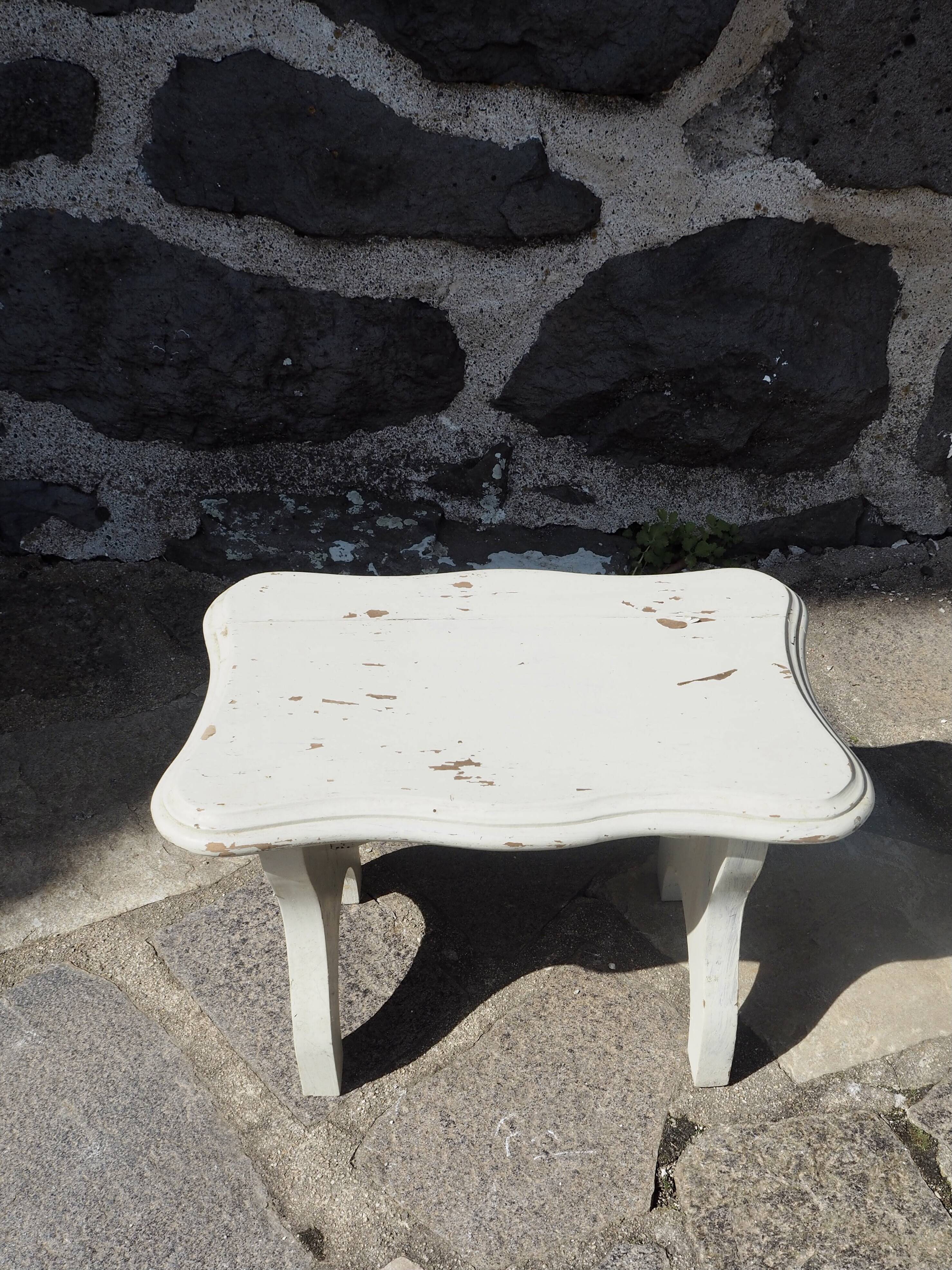 Wooden footboard wabi sabi