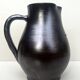 carafe / vase en gres noir ourné, France 1950