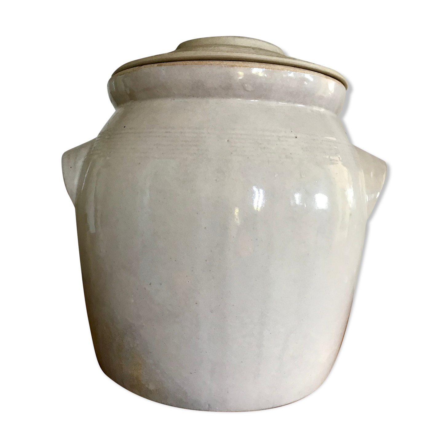 4l glazed sandstone pot