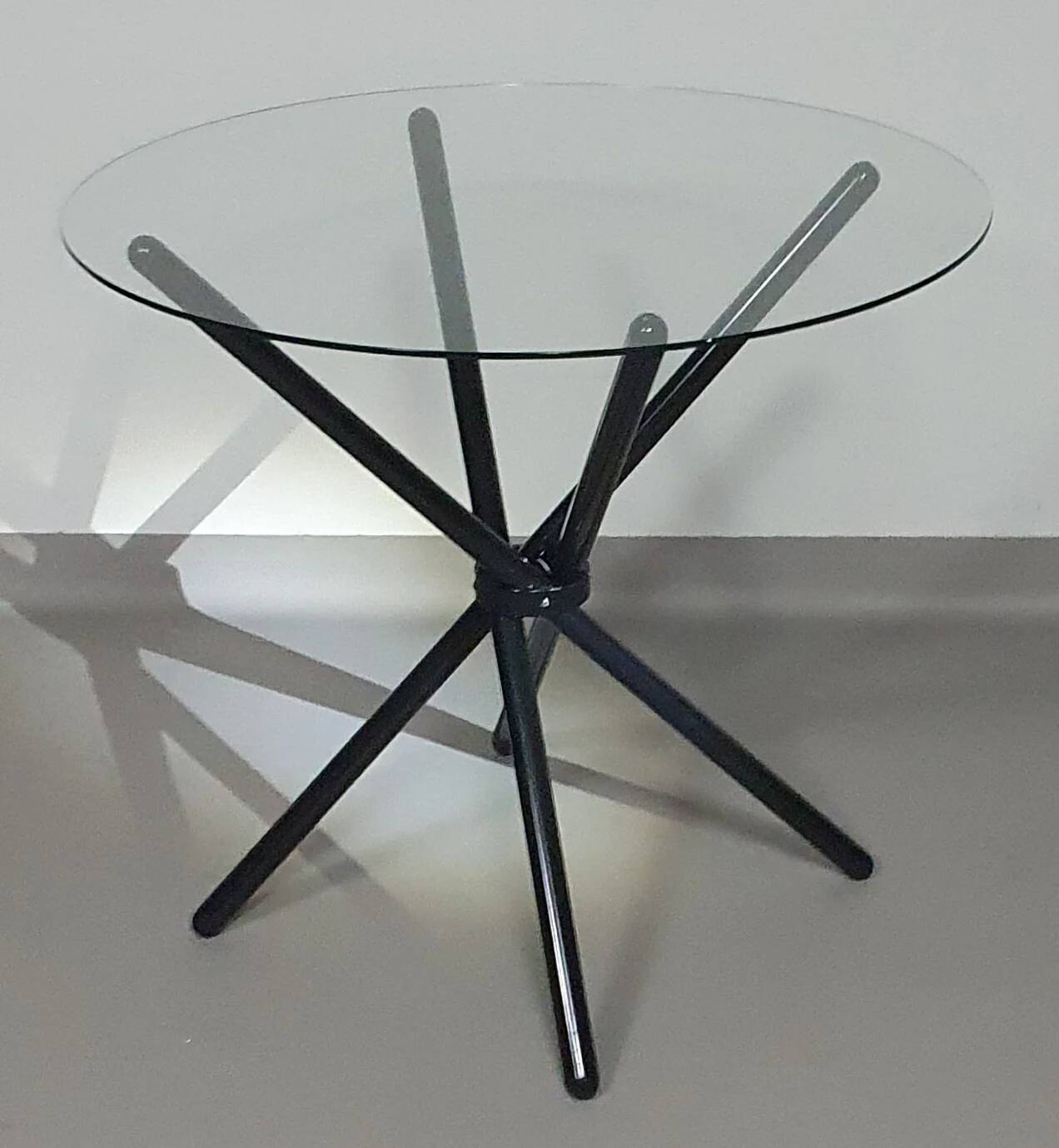 Italian folding table 80's aluminium frame