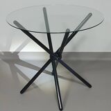 Italian folding table 80's aluminium frame