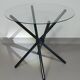 Italian folding table 80's aluminium frame