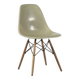 Chaise à coque latérale Eames DSW originale vintage gris jaune Vitra