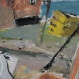 John Börén, Swedish Modern Painting, 1960s, Oil on Panel, Framed.