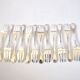 ST MEDARD set of 12 dessert forks with an antique style fillet Chinon 14.5 cm
