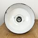 Industrial Black Enamel Factory Lamp with Cast Iron Top, 1950s