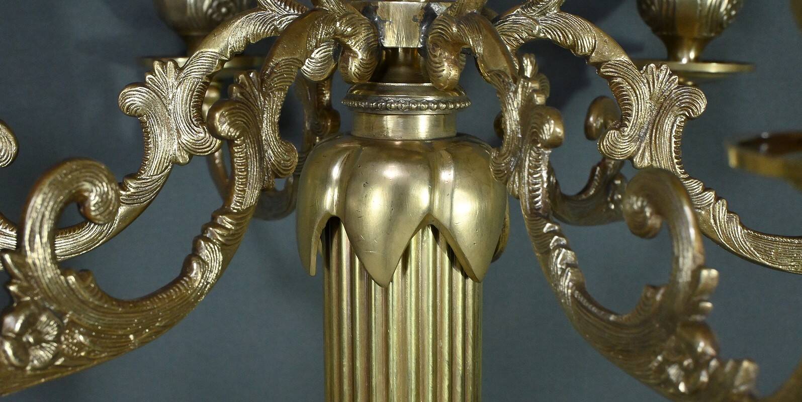 Important Bronze Candelabra, Louis XVI style – Late 19th century