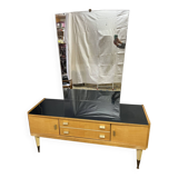 Vintage dressing table from the 50s in birch wood