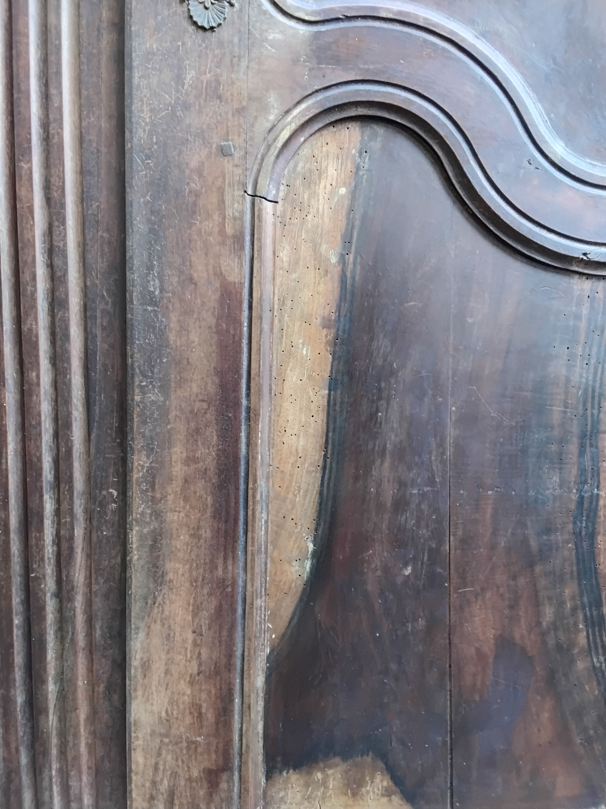 Pair of antique doors in 18th-century Louis XV style.