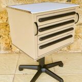 Cazzaro swivel medical storage cabinet with drawers, 1970s/1980s