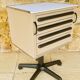 Cazzaro swivel medical storage cabinet with drawers, 1970s/1980s