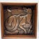 Art deco bas-relief in maredsous brasswork.