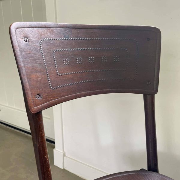 Chaise de bistro en bois, Jacob & Josef Kohn, première moitié du XXe siècle