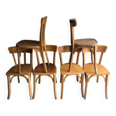 Set of 6 vintage Baumann bistro chairs