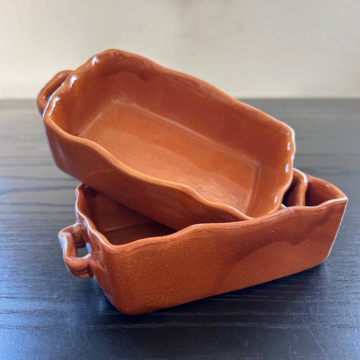 Pair of gratin dishes