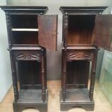 Pair of Gothic credenzas
