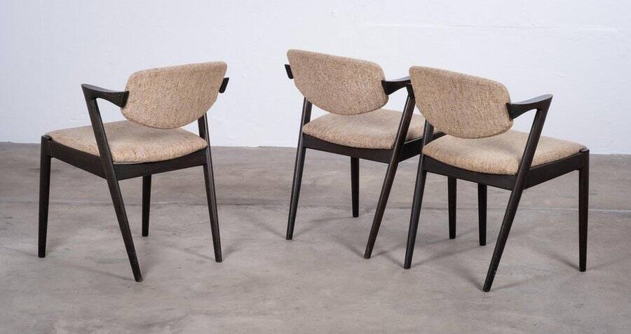 Dining Chairs attributed to Kai Kristiansen for Schou Andersen, Denmark, 1950s, Set of 3