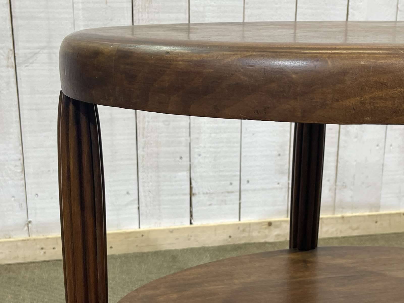 1930s Art Deco beech pedestal table